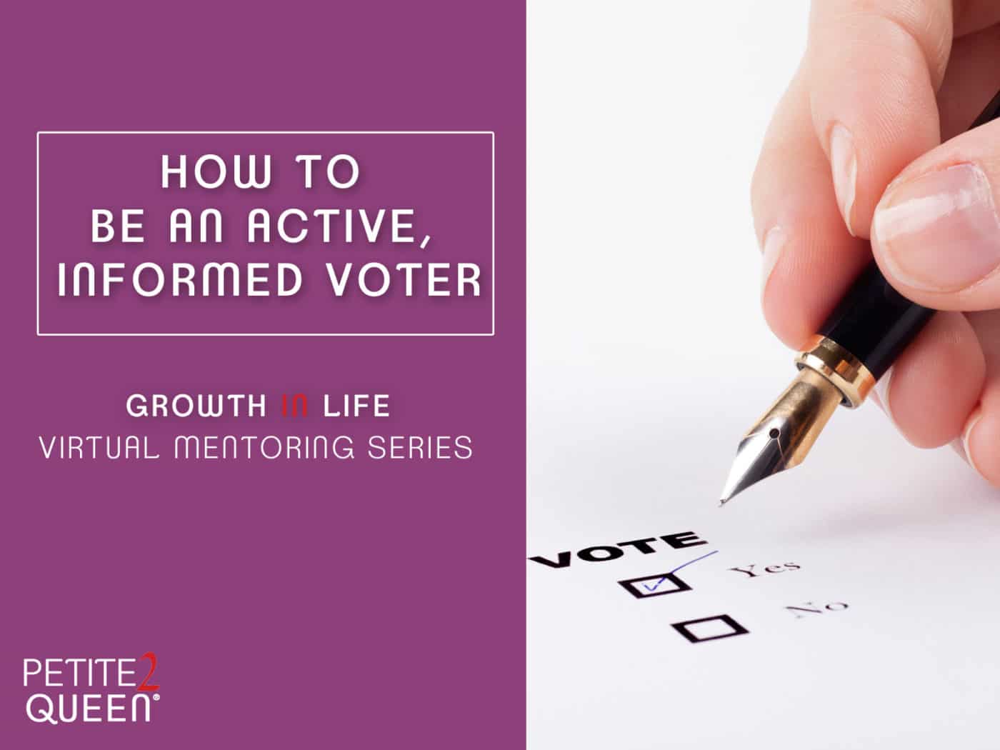 How To Be An Active, Informed Voter - Petite2Queen