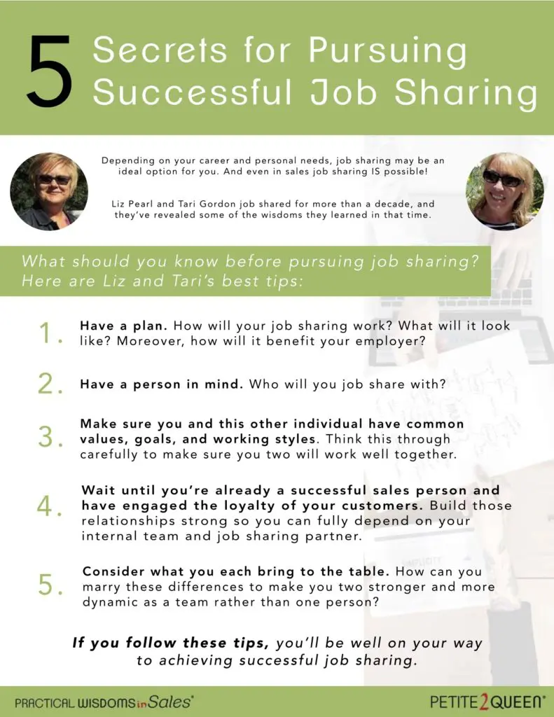 The Secrets for Successful Job Sharing in Sales