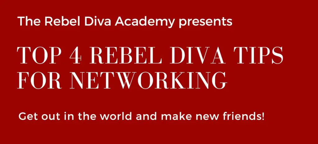 Rebel Diva Networking Tips - A Rebel Diva infographic Tikiri Herath